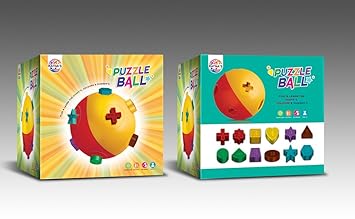 Ratnas Educational Puzzle Ball for Kids 2 in 1. Let Them Learn time with Shapes.