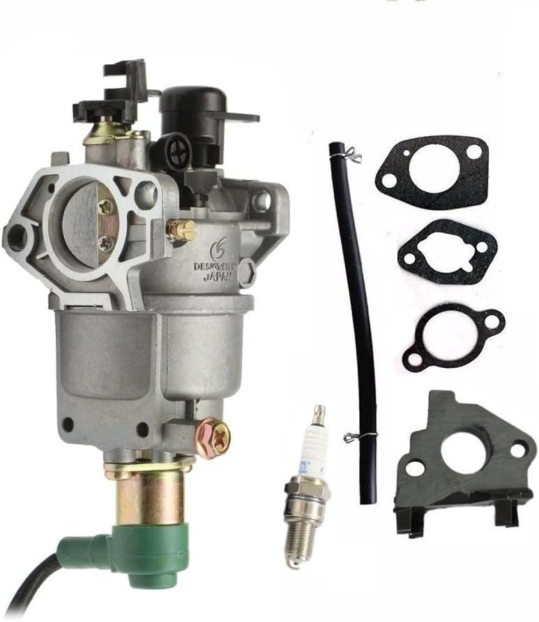 Janrui Carburetor for Honeywell HW5500 HW5000E HW6200 100924A 100925A 6036 6037 6151 Generator Carb + Intake Manifold + Gaskets + Spark Plug