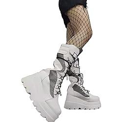 ZKXYFFS Platform Ankle Boots for Women Chunky High