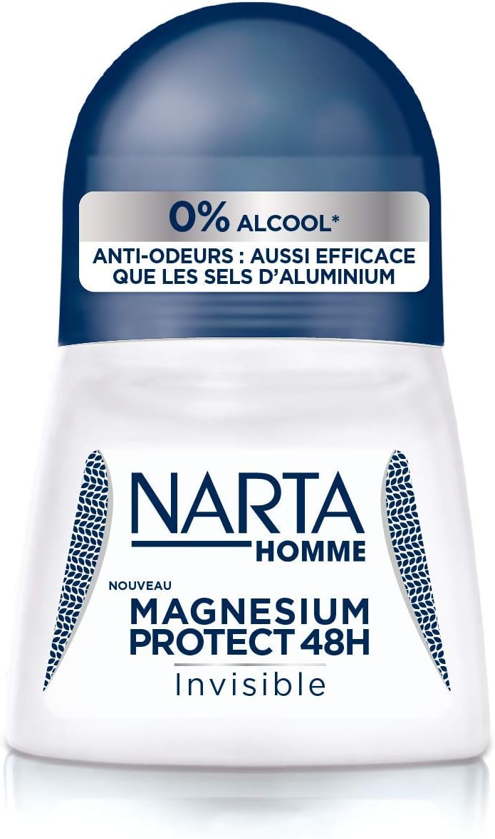 NARTA Magnesium Protect Invisible Déodorant Bille Invisible Homme 50ml