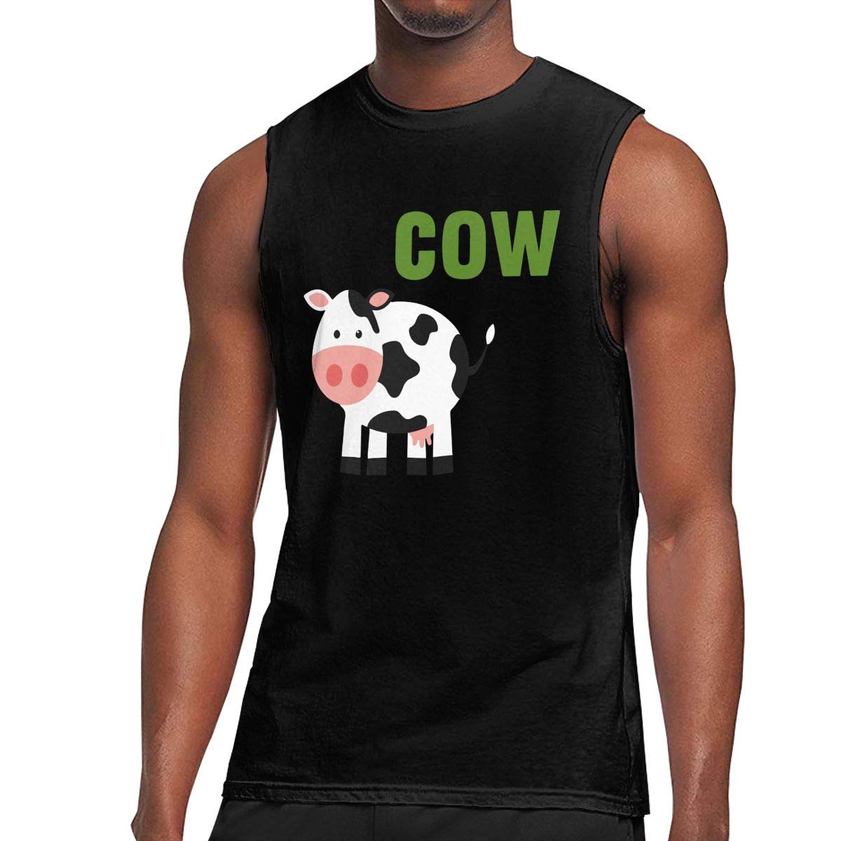 Little Cow Sleeveless Top Running Bodybuilding S T Shirt
