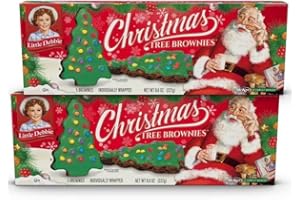 BIG BARGAIN WORLD Limited Edition Christmas Brownie Tree Shape Gift Set, 8 oz, 2 Box Pack with Bonus Bookmark
