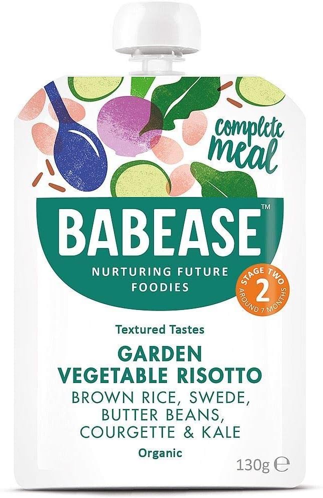 BABEASE | Garden Vegetable Risotto | 3 x 130g (UK)