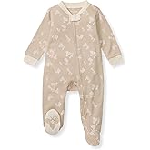Burt's Bees Baby Girls' Organic Cotton Sleep and Play Footed Pajamas