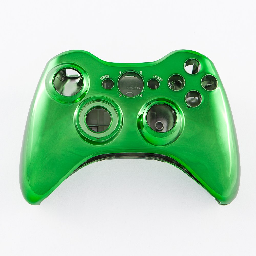 Green Chrome Custom Controller Shell for XBOX 360 Video Games
