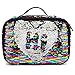FlowFly Kids Lunch box Insulated Soft Bag Mini Cooler Back to School Thermal Meal Tote Kit for Girls, Boys, Black Free USA Flag Patch Included