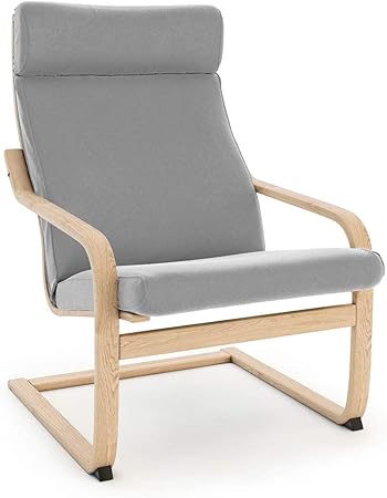 Amazon De Masters Of Covers Ersatzbezug Fur Den Sessel Poang Von Ikea Wildleder Samt Grau