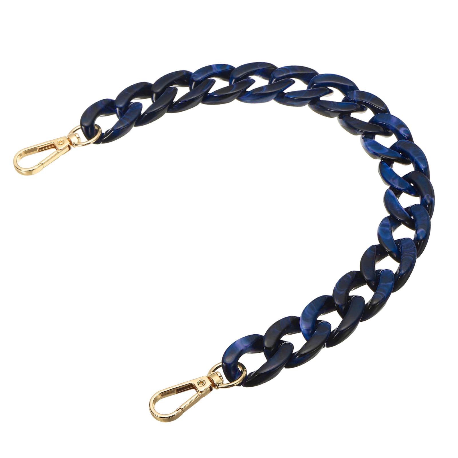 Photo 1 of PATIKIL Acrylic Purse Strap, 15 Inch Acrylic Chain Purse Straps Replacement Luxury Handbag Strap Fashionable Purse Clutches Handles for Shoulder Bag Crossbody DIY Crafts, Blue White