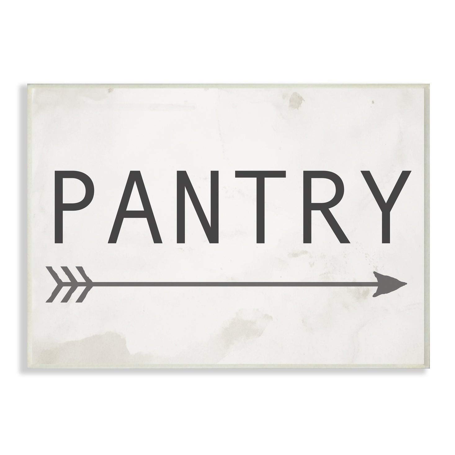 The Stupell Home Decor Collection Pantry Sign with Arrow Oversized Wall Plaque Art, 12.5 x 0.5 x 18.5, Proudly Made in USA