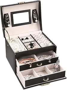 FORRICA Joyero Mujer Caja Joyería Organizador de Joyas ...