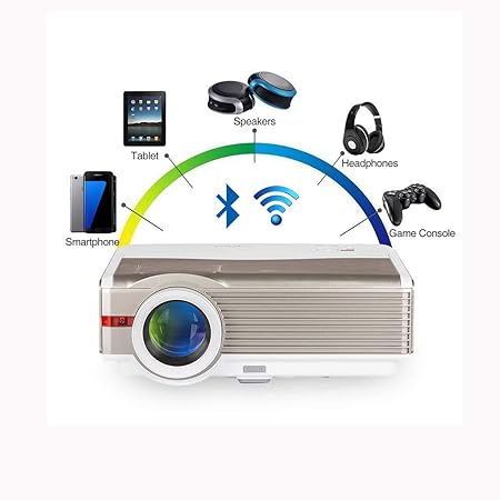 Alto Brillo 8400 lúmenes LCD HD WXGA WiFi Bluetooth Proyector HDMI ...