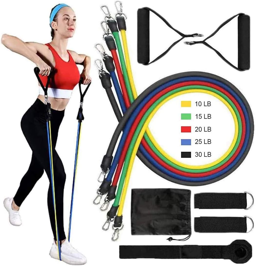 NewBull Resistance Bands Set Workout Bands, 5 Stackable