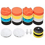 Car Foam Drill Polishing Pad Kit 22 PCS, 3 Inch Buffing Pads