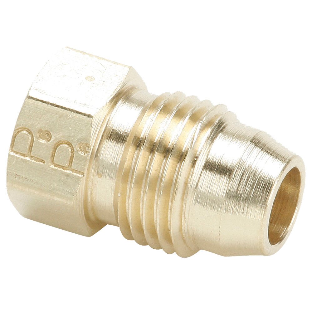 Parker 59HD4 Flareless Tube Fitting, HiDuty, Tube, Brass, Compression