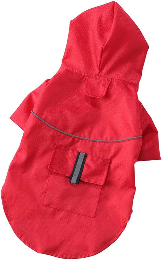 Topgee Dog Rain Raincoat Jacket - with Hood Dog Rain Fashion Pet Dog Raincoat for Lovely Dogs Perfect Rain Gear for Your Pet Dog Raincoat Waterproof Cloak All-Inclusive Pet Hooded Raincoat