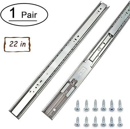 22 Soft Close Hydraulic Full Extension Ball Bearing 100lb Drawer