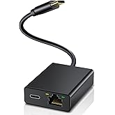 ZEXMTE USB C to Ethernet Adapter for Chromecast with Google TV- USB C to Rj45 Ethernet Network Adapter, Compatible with Chrom