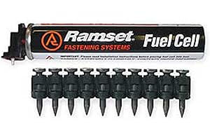 Ramset Powder Fastening Systems FPP012 1/2-Inch Steel Pins with Single Fuel Cell1000 Pack