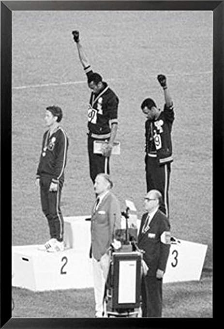 Amazon Buyartforless場合gp Eth 36 X 24 1 25ブラックフレーム入りメキシコolympics 1968ブラック電源salute 36 X 24トミー スミスジョン Carlos Historicアートプリントポスター アートフレーム ポスター オンライン通販