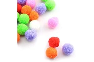 NX Garden Multi-Color Pompoms 200PCS 1/2 Inch Multi-Color Pompoms Arts and Crafts Fuzzy Pom Poms Balls Creative Decorations