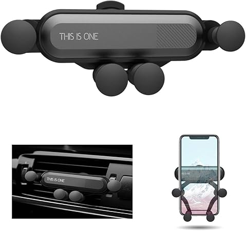 Amazon 最新型 車載ホルダー クリップ式 スマホホルダー 360度回転 重力固定式 エアコン吹き出し口用 一 形隠し式 自動変形 省スペース 片手操作 着脱簡単 多機種対応 携帯電話ホルダー 車 バイク
