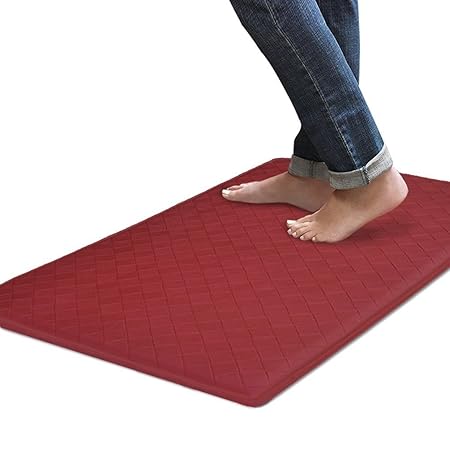 Multiware Kitchen Anti Fatigue Comfort Floor Mat Non Slip Waterproof Mat Ergonomic For Bathroom Office Kitchen 12mm 20 32 Red