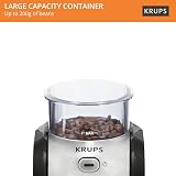 KRUPS Expert Burr Automatic Coffee Grinder GVX231 Black Silver view 5