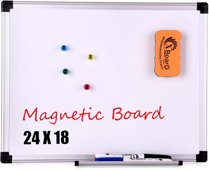 XBoard Reversible DoubleSided Whiteboard Set 24 x 18 Inch