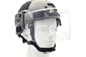 V3COOGOGEAR Tactical ACH Airsoft Helmet with Full Face Clear Visor Protective Guard MICH 2000 Mode for Paintball Outdoor CS Wargame