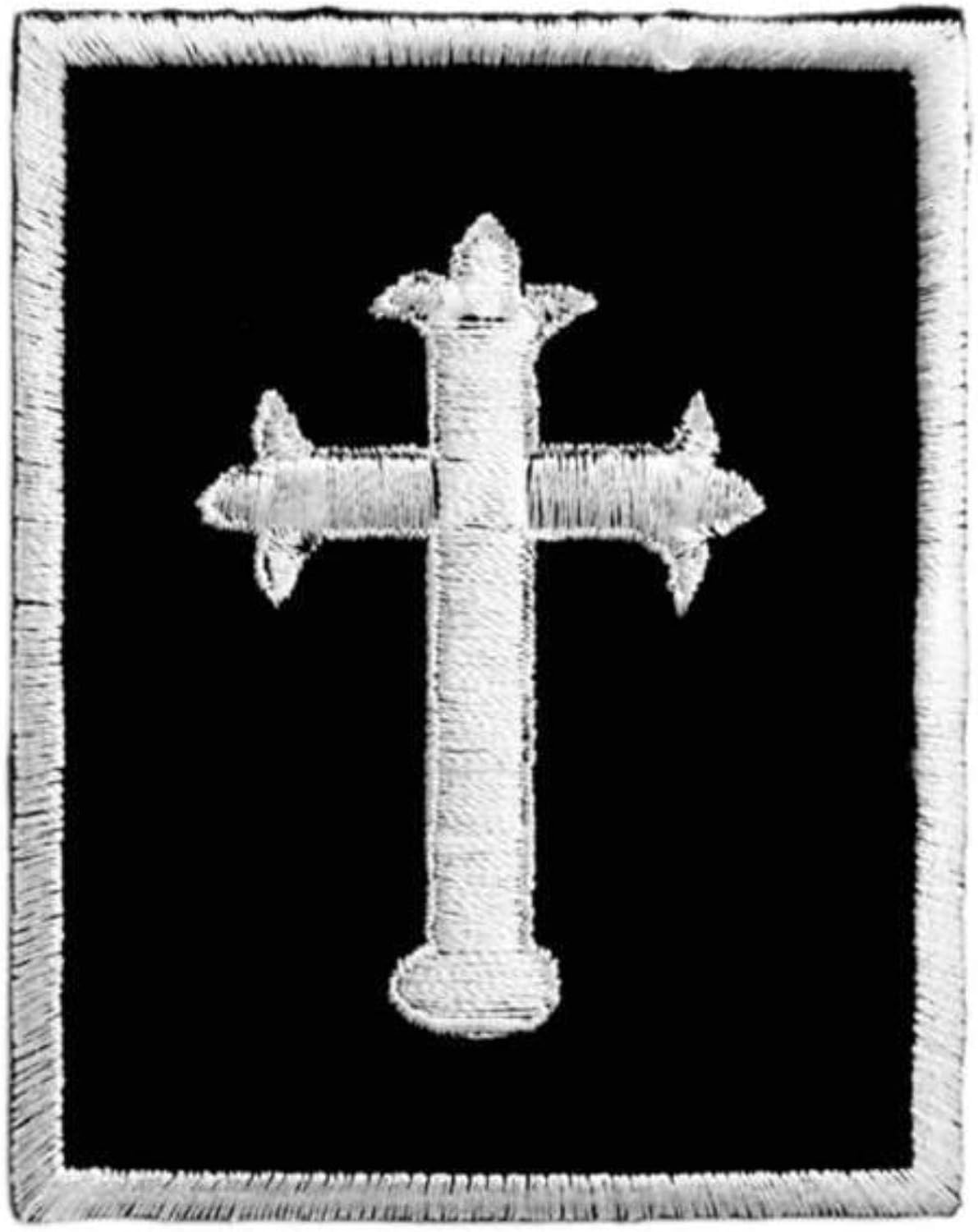 Iron on Patch Gothic Cross Amazon.co.uk Clothing