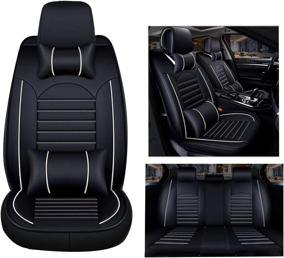 QCZT88 Car seat cover is universally compatible with Lexus ES250, ES300H, ES200, GS300, IS250, NX200, RX270,blackwhite,RX270