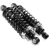 Rear Shock Damper,Rear Street Coilover Springs | Universal Heavy Duty Adjustable Shocks Absorbers SET Black Coated Springs(200 Pound)