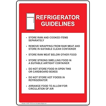 Amazon.com : Fridge Clean Out Vinyl PVC Sign : Office Products