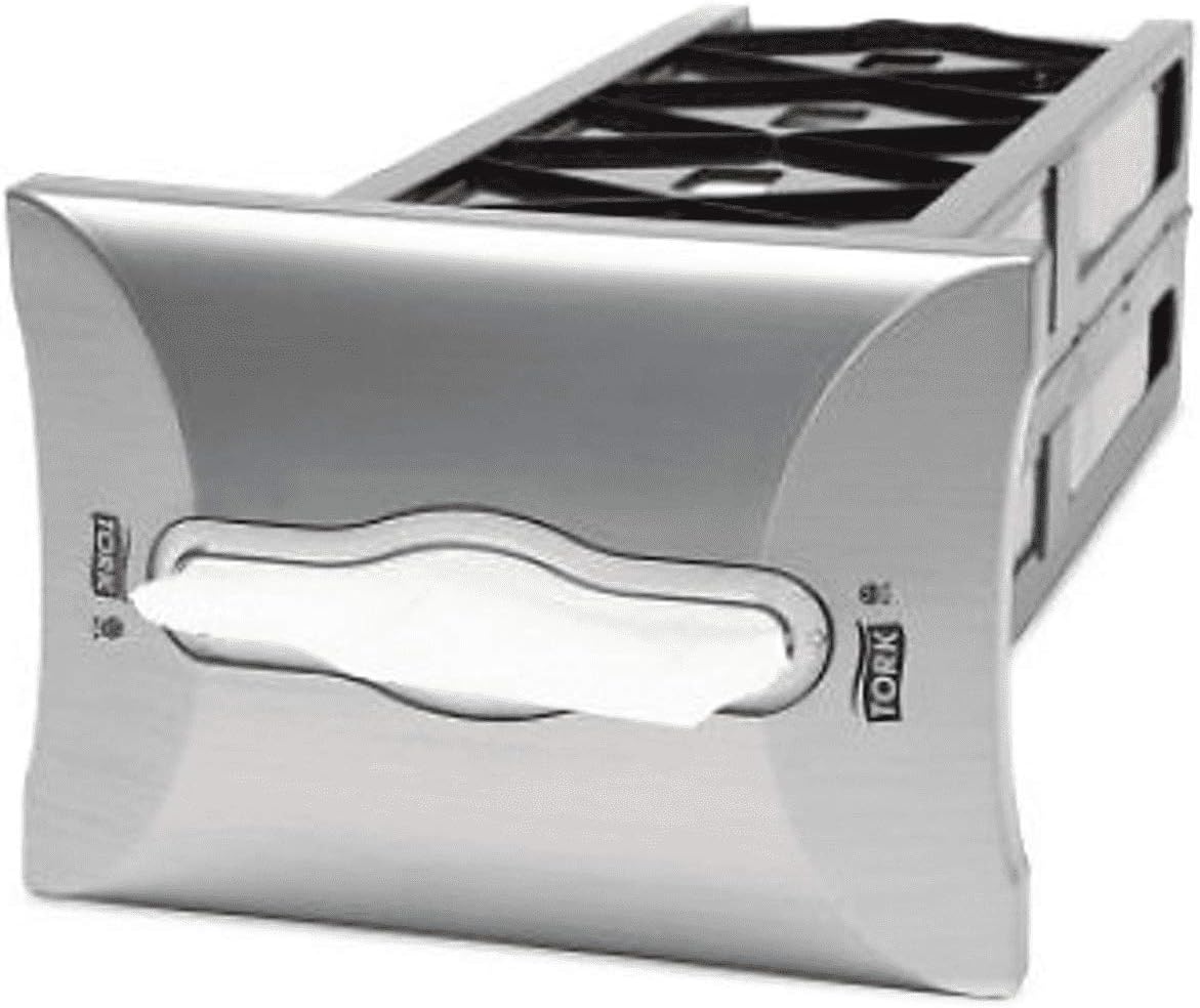 SCA Tork/272704 Snap In Counter Napkin Dispenser Stainless Steel Push Plates Enter Exit – 30 cm