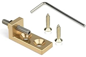 PFCKE Brass Tremolo Stopper Stabilizer for Floyd Rose & Floating Bridges - Tremolo Bridge Stabilizer Kit, FMTS Compatible, Enhances Tuning Stability
