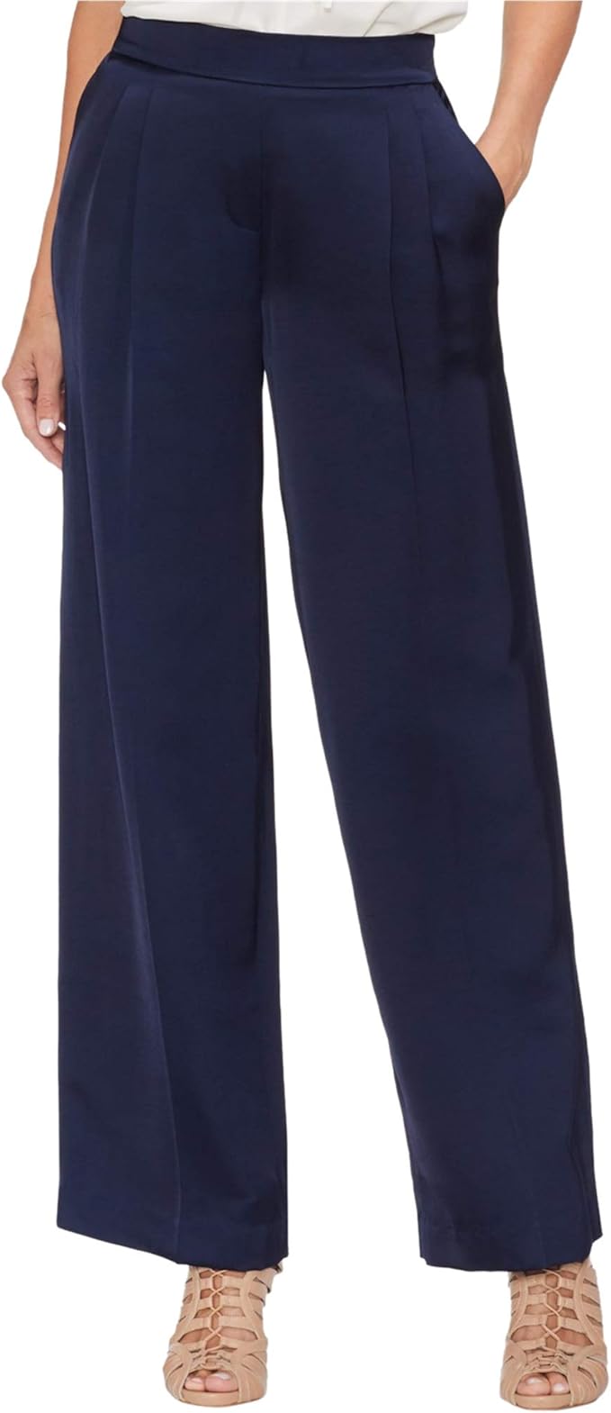 vince wide leg satin pants