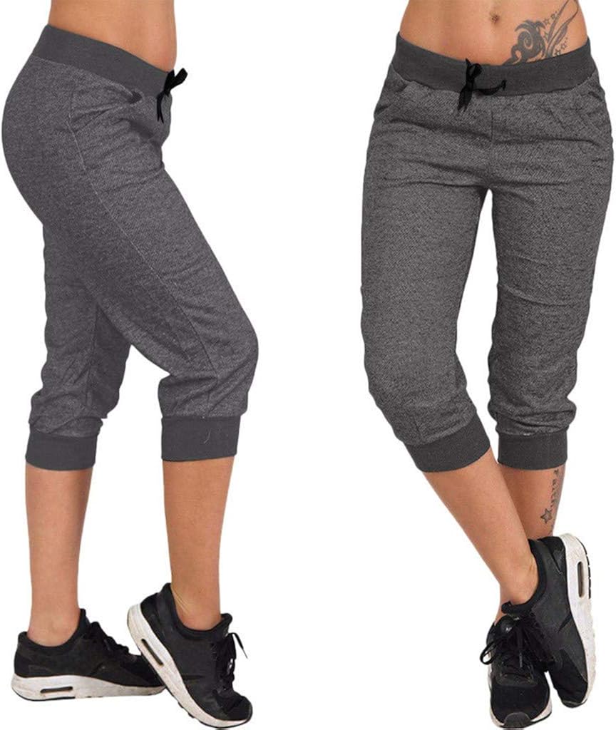 lightweight capri joggers