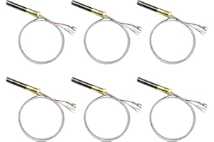 36" Gas Fireplace Thermopile Thermogenerato,Frying Furnace Thermopile Thermogenerator Replacement 750 Millivolt for Fire Glo 