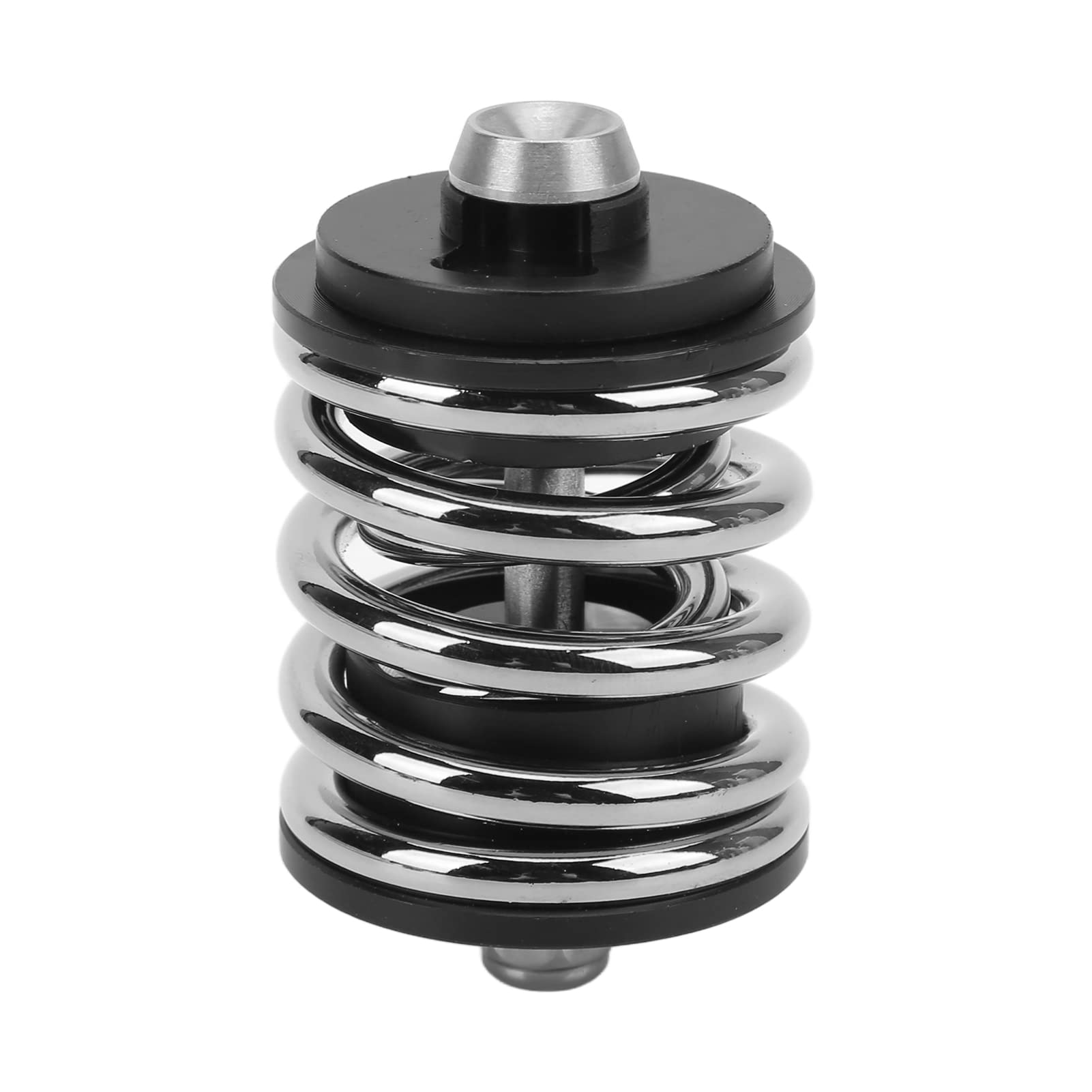 Bike Shock Absorbers, Folding Bicycle Rear Shock Absorber Spring, Metal Bike Suspension Accessories for Brompton (Silver)