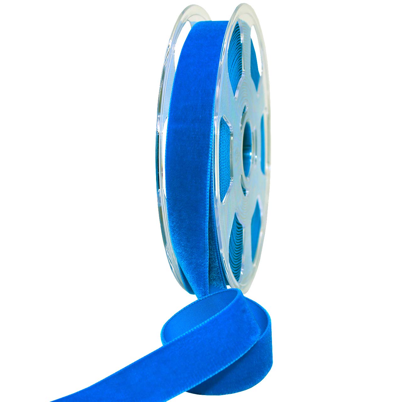 Morex Ribbon Fabric, Polyester, Carribean Blue, 7/8"" x 11 Yd