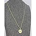 American Coin Treasures Gold-Layered Silver Mercury Dime Goldtone Coin Pendant with 18
