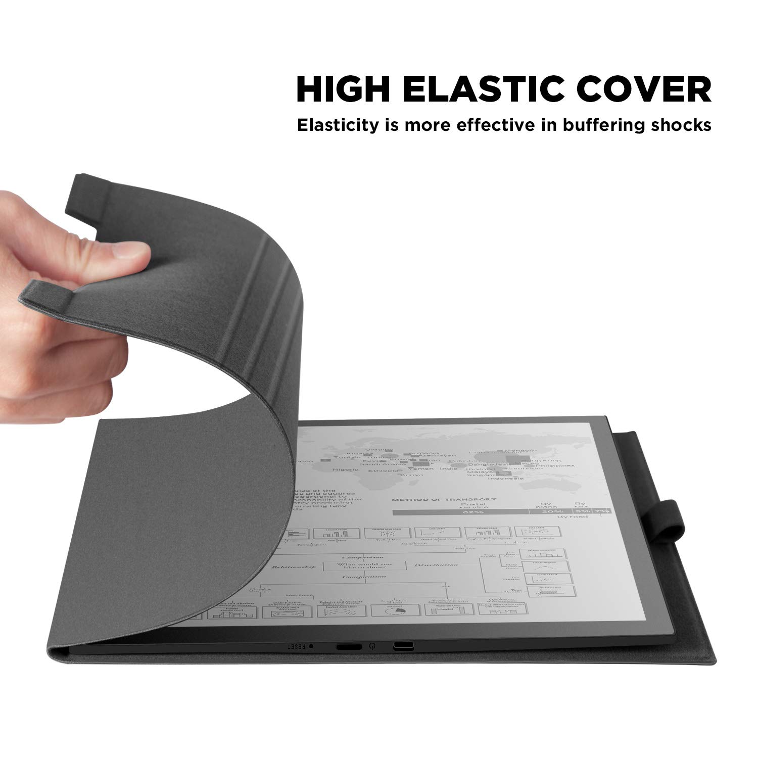 Horeto Com Ayotu Skin Touch Feeling Folding Cover For Sony Dpt Rp1 13 Digital Paper Light And Thin Case With Stand Function And Pen Slot For Sony Dpt Rp1 Skins Ebook Readers Accessories