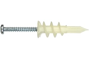 The Hillman Group 41410 Hillman Wallboard Anchors with Screws No. 6 Pan Head Phillips 30 Lb, No Size, No Color