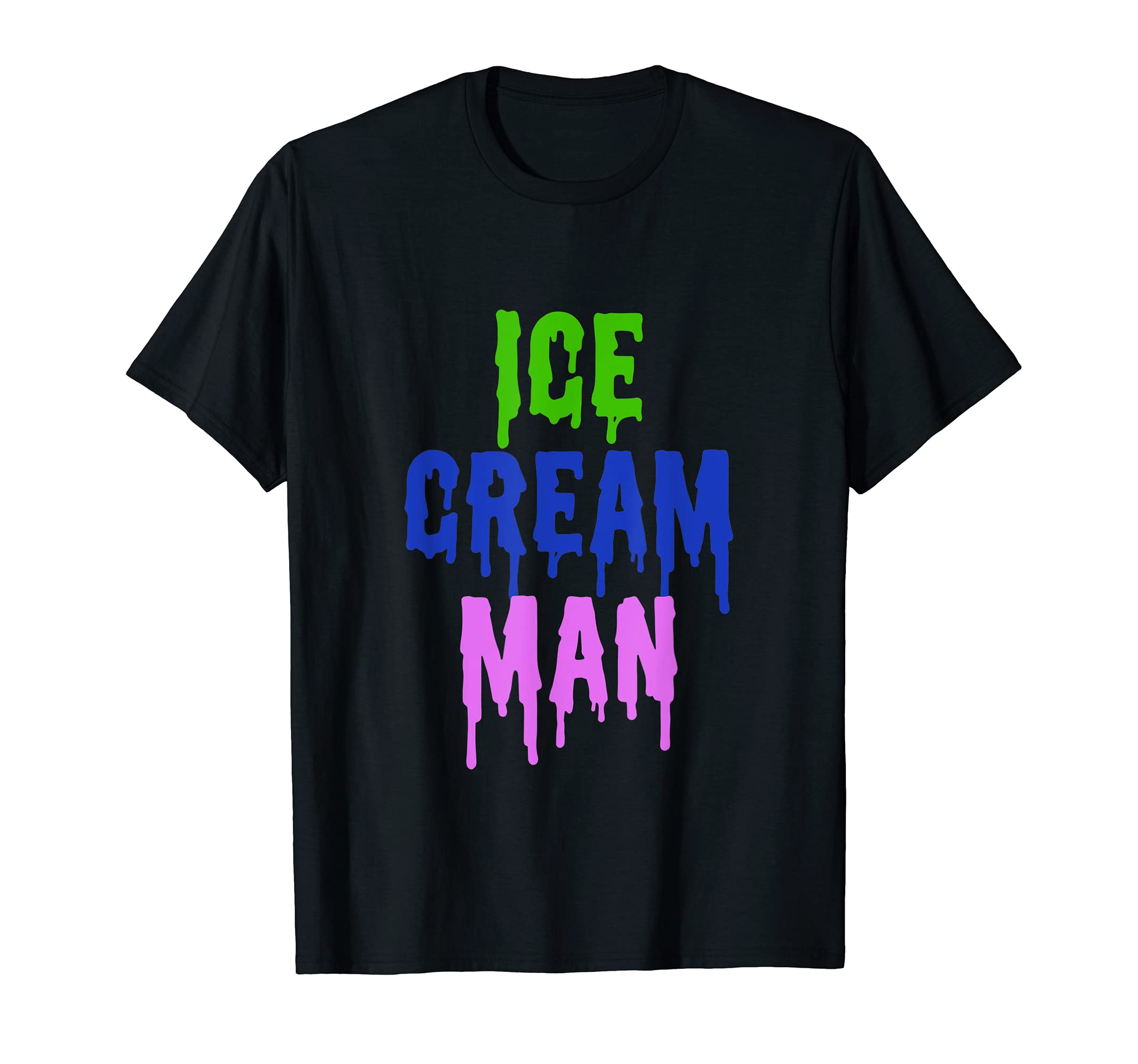 Ice Cream Man Scary Halloween Costume For Melting Ice Cream T-Shirt