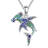 Vadmans Shark Necklace Sterling Silver Hammerhead Shark Pendant Ocean Animal Jewelry Gift for Women Men
