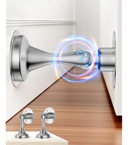 Idh Solid Brass Arrow Base Stop - 3-Inch Polished Chrome Door Stop, Prevents Wall Damage - View #5