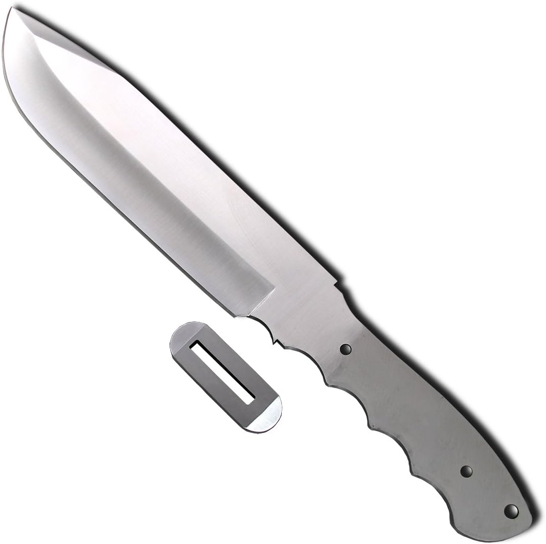 Hunting Knife Blade Blank 004 - 9Cr18MoV Stainless Steel - 13 3/4" OAL