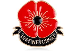 MALYUNIN Memorial Day Gifts Enamel Poppy Brooch Pins For Women Flowers Broaches (1PC Poppy)