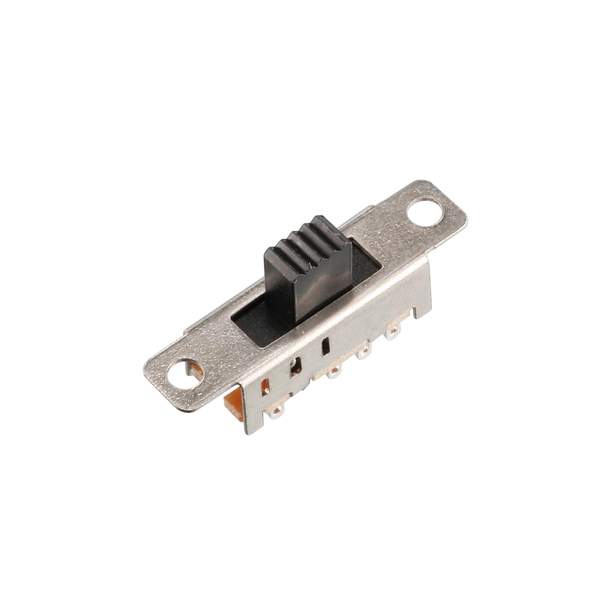 Sourcingmap 5 Pcs 8 Pin PCB 3 Position On/On/On DP3T 2P3T Panel Mini Slide Switch
