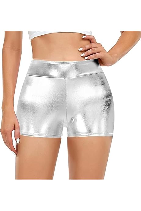 Pantaloncini Corti Con Paillettes Per Le Donne Scintillanti Skorts Ginnastica Pantaloncini Da Trekking Da Donna Compressione Comodi Pantaloncini